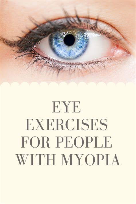 Eye Exercises for Myopia | Eye exercises, Eye health, Eye sight improvement