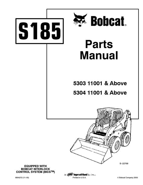 BOBCAT S185 SKID STEER PARTS MANUAL - PDF DOWNLOAD by www.heydownloads ...