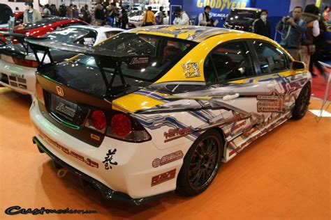 Modified Cars and Trucks: Yellow Modified Honda Civic Reborn