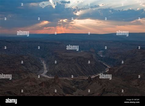 Spectacular Sunset at Fish River Canyon from the main lookout near ...