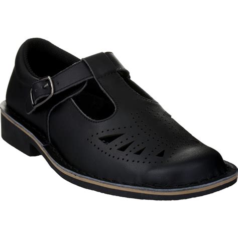 Bata Women's Leather School Shoe - Black | BIG W