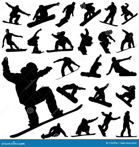 Snowboard Set Vector Royalty Free Stock Image - Image: 7723426