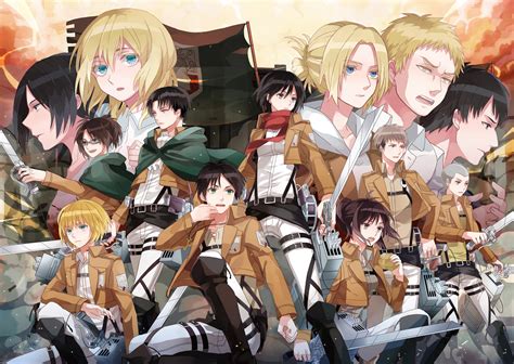 🔥 Download Attack On Titan Characters F9 HD Wallpaper | Attack on Titan ...