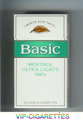 In Stock Basic Ultra Lights 100s cigarettes soft box Online