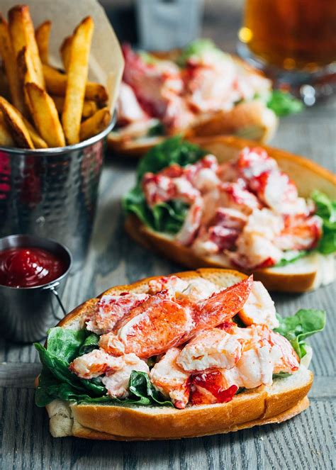 Maine Lobster Rolls (Lobster Salad Rolls) - Striped Spatula