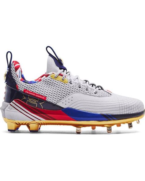 Under Armour Ua Harper 7 Low St Usa Baseball Cleats in White for Men | Lyst