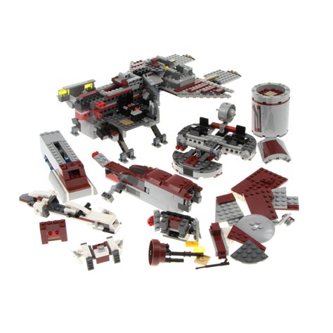 1x Lego Teile Set Star Wars Republic Frigate 7964 grau dunkel rot ...