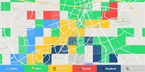 Harare Neighborhood Map