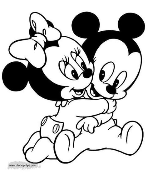 Printable Baby Mickey Mouse Coloring Pages