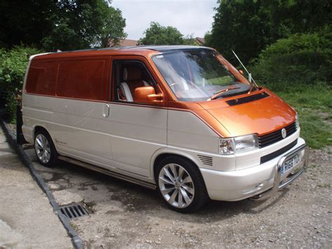 VW T4 Transurfer Van, custom paint job. House of Kolor, Snow White ...