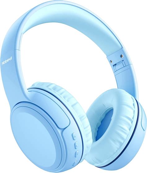 Nabevi Kids Headphones, Bluetooth 5.1, Foldable Over-Ear Headset with ...