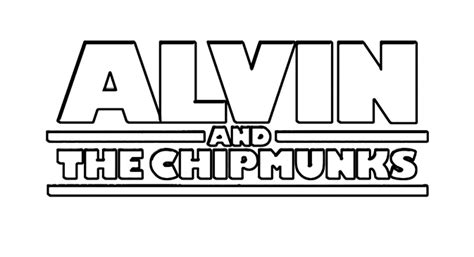 Coloriage Alvin et les Chipmunks - Logo Alvin et les Chipmunks