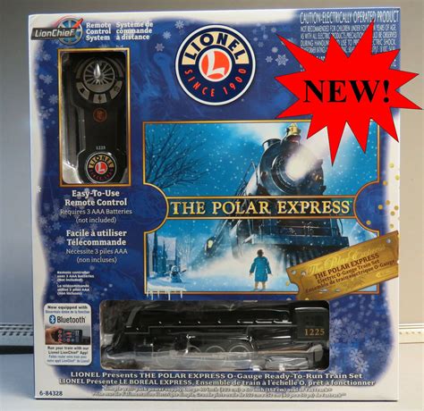 LIONEL THE POLAR EXPRESS LIONCHIEF STEAM TRAIN SET BLUETOOTH O GAUGE 6 ...