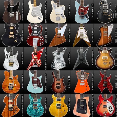 Guitar Pedal X - GPX Blog - 25 Iconic Guitar Body Shapes