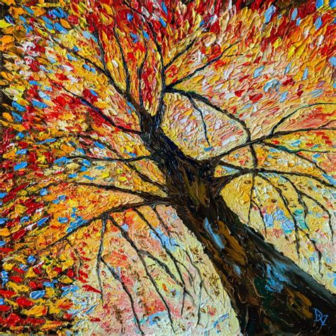 Fall tree Painting by Vladyslav Durniev | Saatchi Art