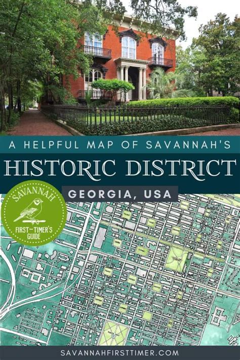 2024 Savannah Historic District Map - Savannah First-Timer's Guide