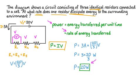 Question Video: Finding the Rate of Energy Dissipation | Nagwa