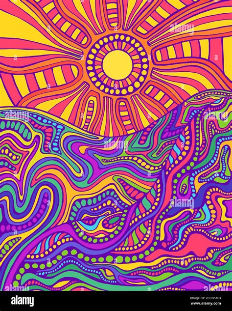 Hippie Sun Art