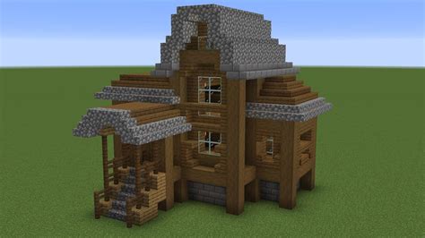 Minecraft - How to build old wooden house 2 - YouTube