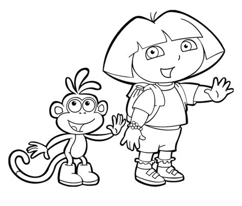 Dora And Boots Coloring Pages - ver-ver-pelicula-popular