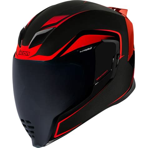 Icon Airflite Crosslink Motorcycle Helmet Red/Black - Walmart.com ...