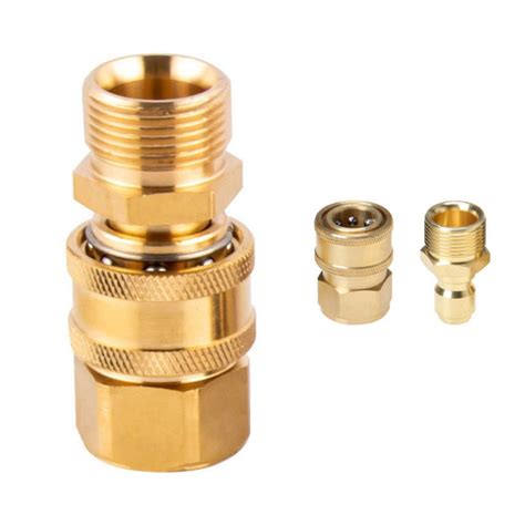 2PCs/Set Brass Faucet Nipple Adapters Car Washing Pressure Washer Hose ...