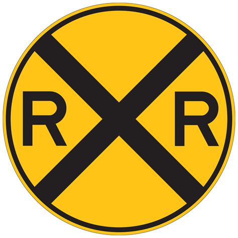 RR Cross Sign| Federal MUTCD W10-1 - Reflective Street Signs