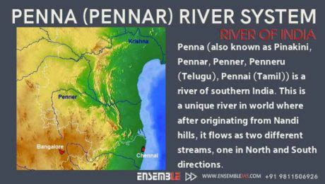 Penna (Pennar) River System | Rivers of India - ENSEMBLE IAS ACADEMY