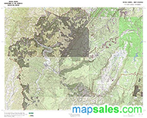 Tucker County, WV Topo Wall Map by MarketMAPS