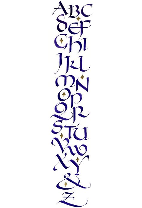 | Uncial Alphabet, by Kathy Barker | Typography alphabet, Lettering ...