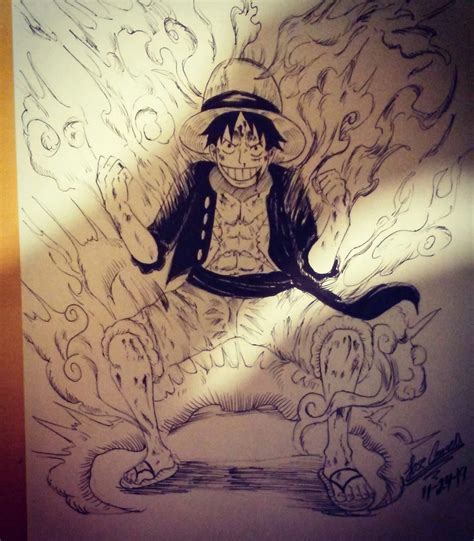 Luffy 2nd Gear Drawing | One Piece Amino