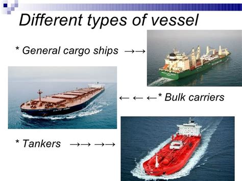 Different types of vessels.. Different Types, Vessel, Cargo, Recipes ...