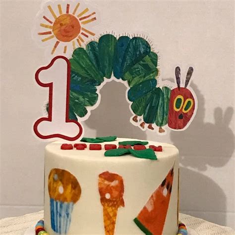 Very Hungry Caterpillar Cake Topper Hungry Caterpillar - Etsy