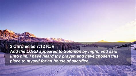 2 Chronicles 7:12 KJV Desktop Wallpaper - And the LORD appeared to ...