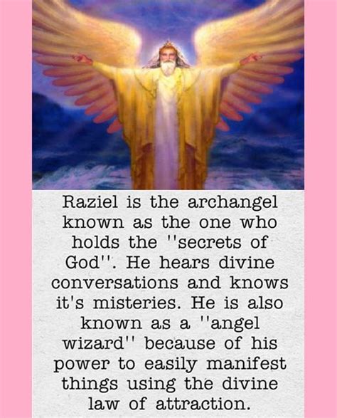 Heaven on Earth on Instagram: “Raziel is the archangel known as the one ...