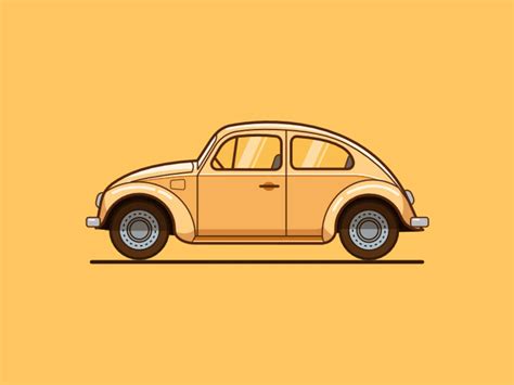 Design Inspiration 69 | Car illustration, Flat design illustration, Vw art