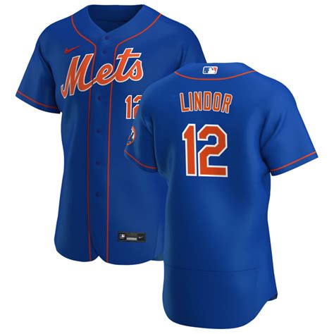 Men's New York Mets #12 Francisco Lindor Royal Alternate 2020 Authentic ...