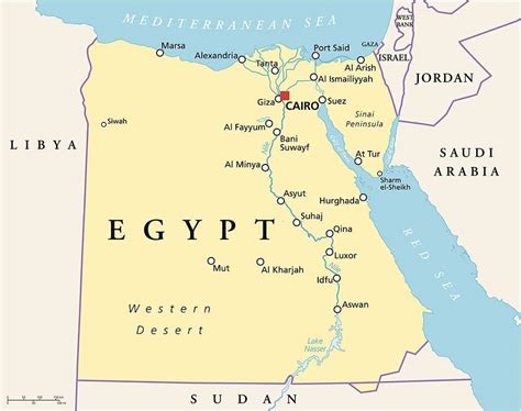 Map Of Nile River - Nile River Map - EZ TOUR EGYPT