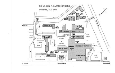 Map: The Queen Elizabeth Hospital; ca 1961 to 2000s; AR#11630 | eHive