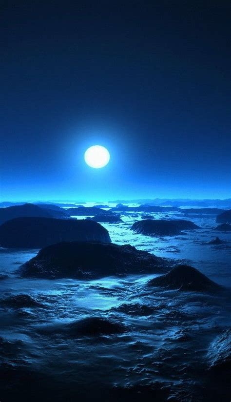 Blue Night | Beautiful moon, Moon photography, Nature photography