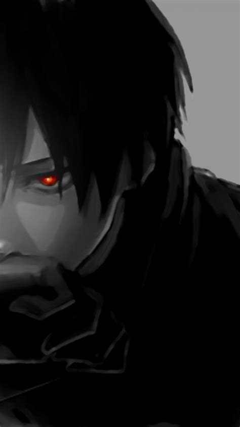 Dark Wallpaper Anime Guy - Draw-power