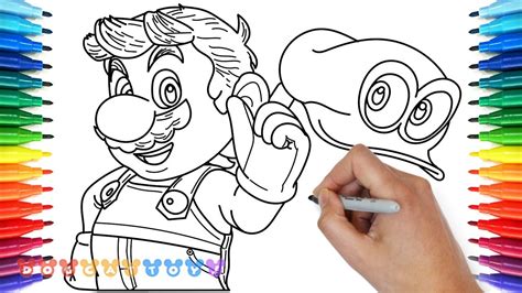 How To Draw Super Mario Odyssey 17 Drawing Coloring Pages For Kids ...