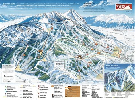 Crested Butte Mountain Resort Trail Map | OnTheSnow