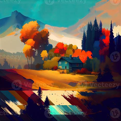 Landscape Art - Ai Generated 22416430 Stock Photo at Vecteezy