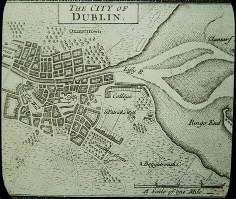 The first published map of Dublin | Dublin bay, Dublin map, Dublin