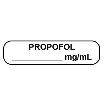 LABEL: Propofol mg / ml