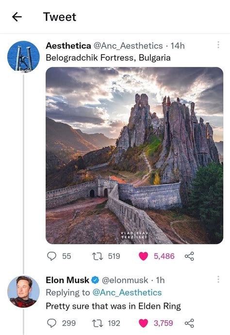 Elon Musk Likens Belogradchik Rocks to Fantasy Land | Ghana News Agency