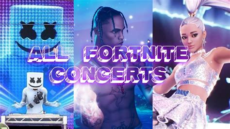 All Fortnite Concerts - YouTube