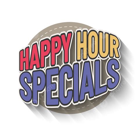 Happy Hours Vector PNG Images, Happy Hour Specials Poster, Happy, Hour ...