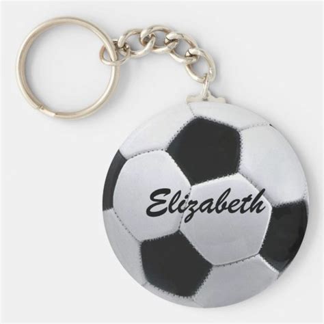 Personalized Soccer Ball Keychain | Zazzle.com